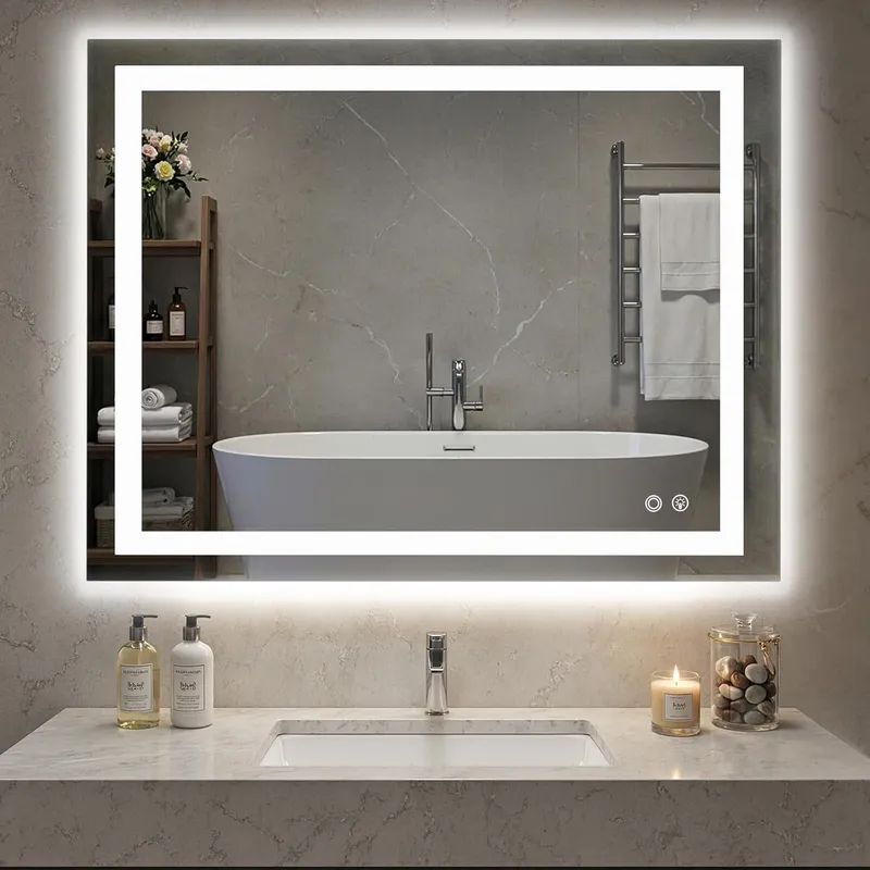 NEWBULIG Smart Anti-Fog LED Bathroom Mirror